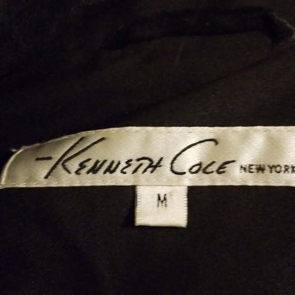 Kenneth Cole black trench coat womens. - Picture 5 of 7